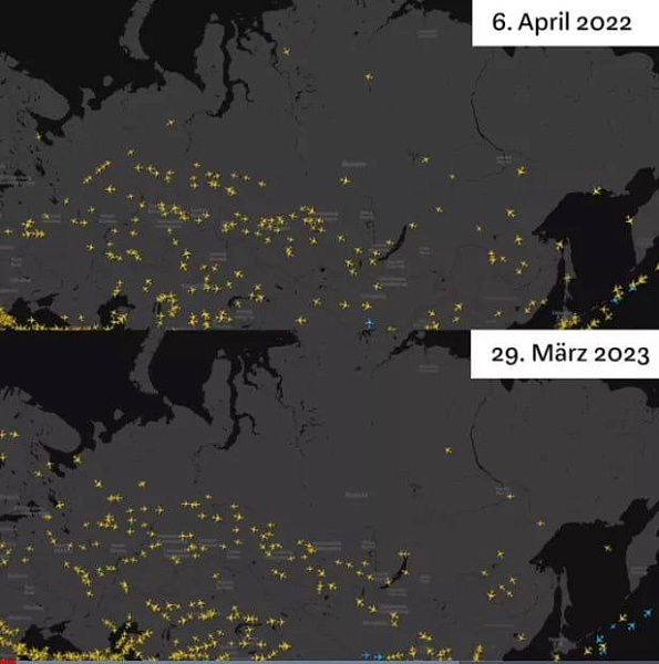 Журнал Wirtschaftswoche изучил данные Flightradar24 за истекший год